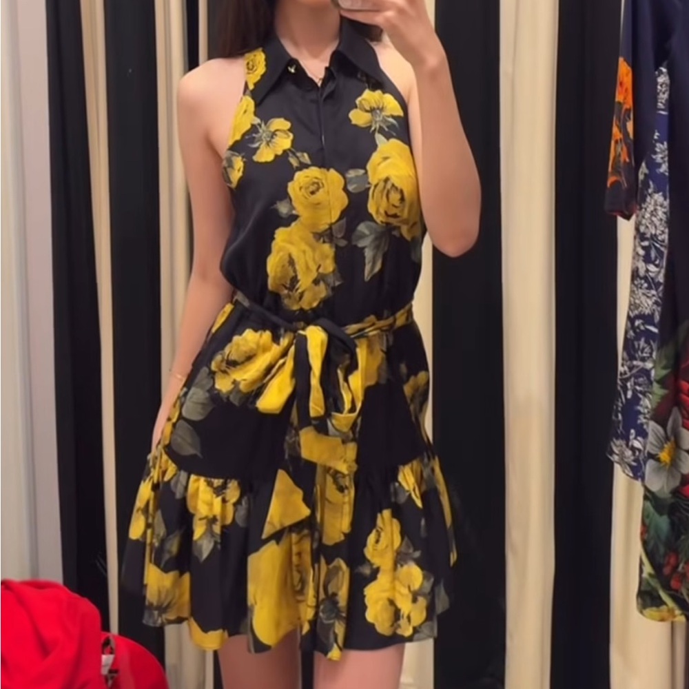 Alice + Olivia Miranda Floral Minidress